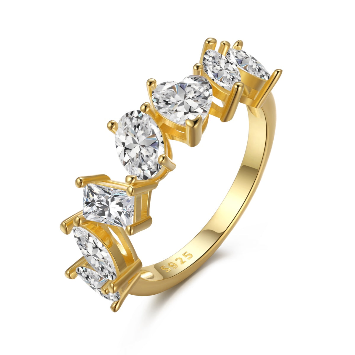 [Regalia jewelry]Delicate Multi Cut Ring