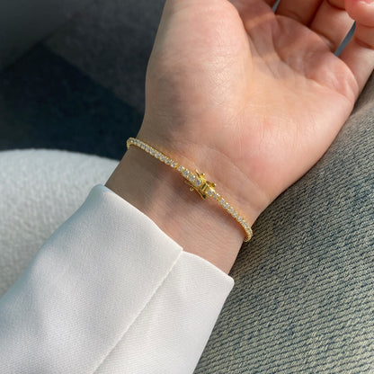 [Joyas Regalia] Pulsera de fiesta con corte redondo, radiante y colorida