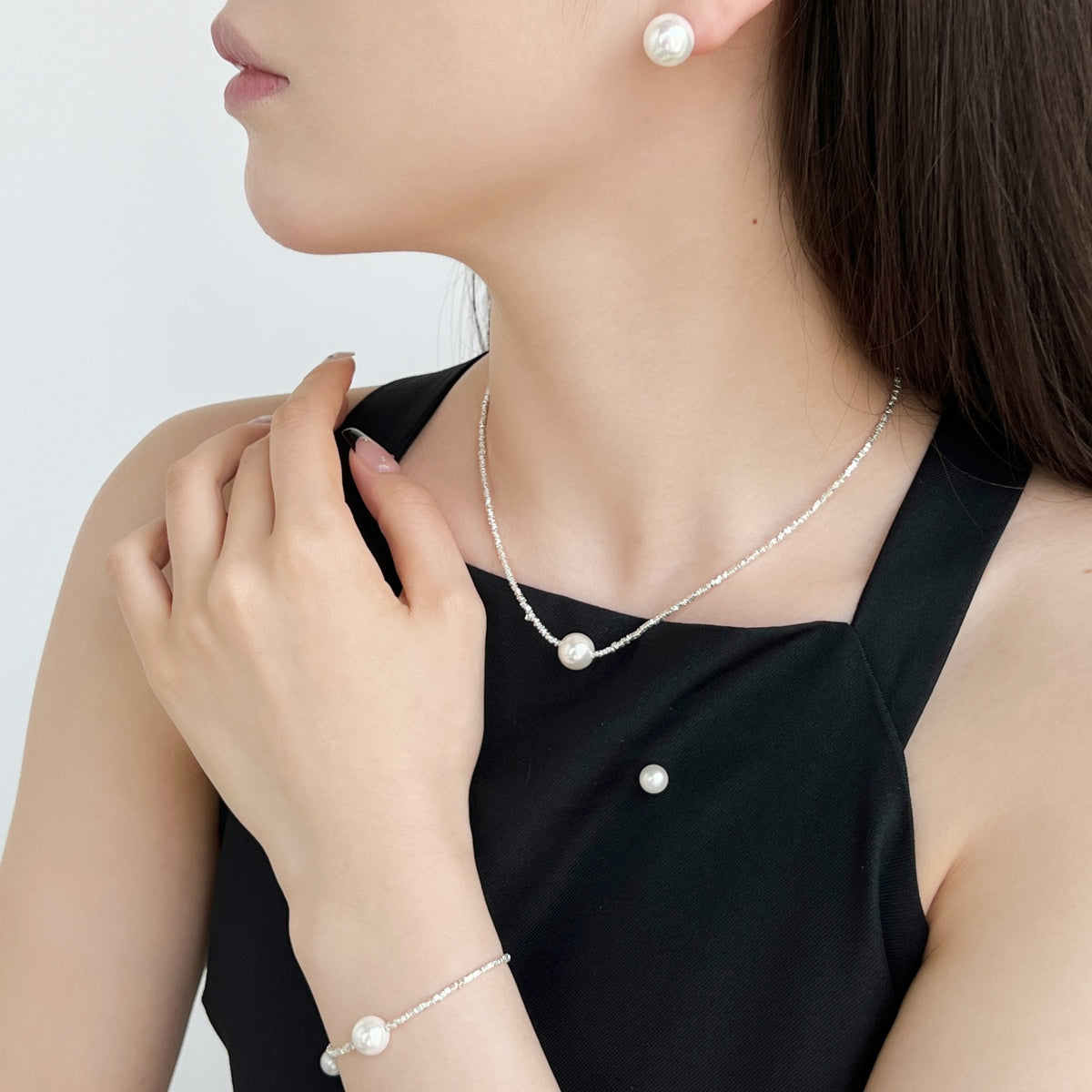 [Joyas Regalia]Pendientes de perlas delicadas