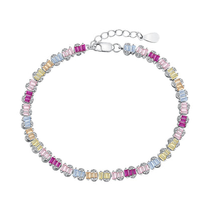 [Regalia jewelry]Delicate Colorful Emerald Cut Party Bracelet