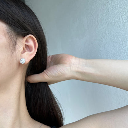 [Joyas Regalia] Delicados pendientes de corte ovalado radiante para uso diario