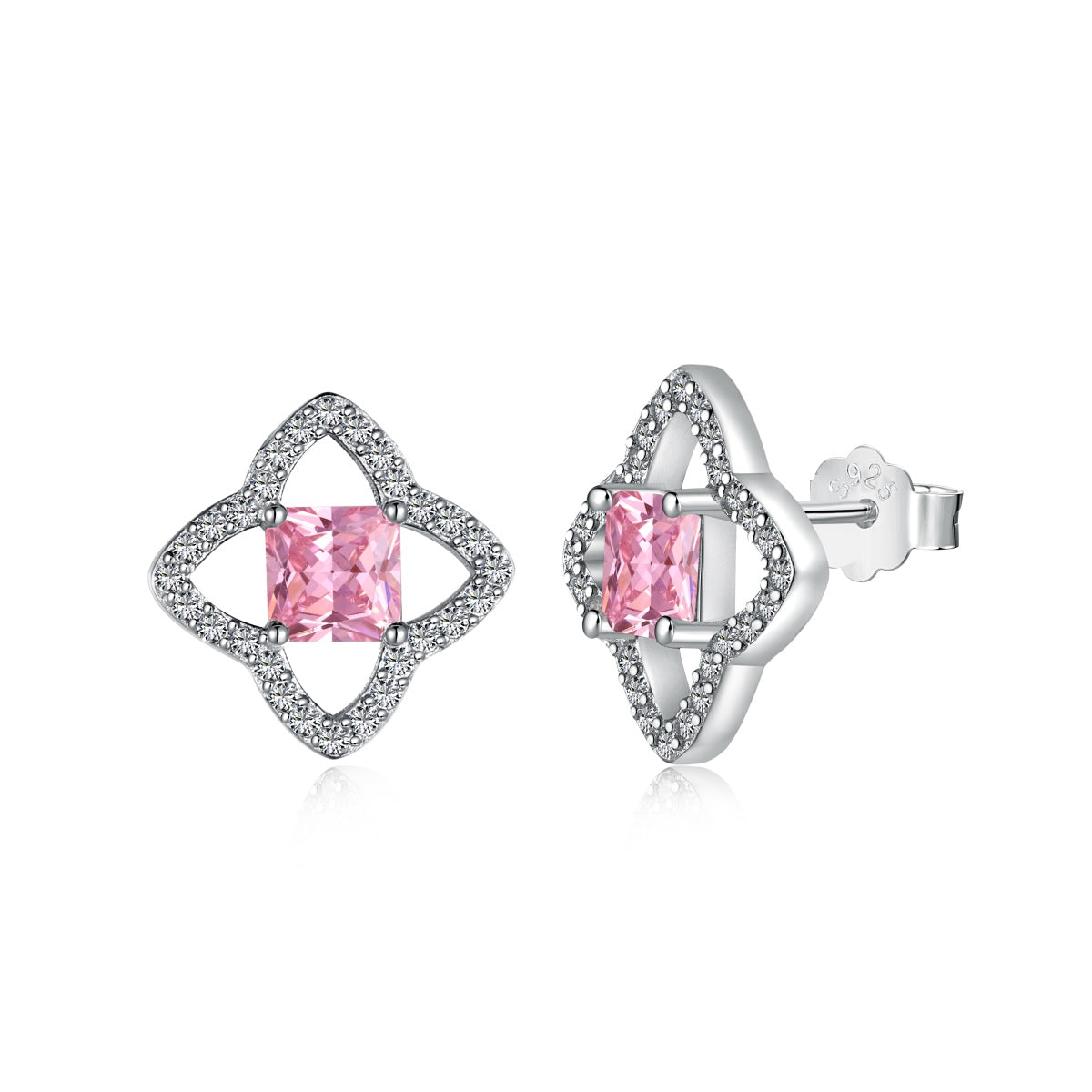 [Joyas Regalia] Elegantes pendientes de diario con corte princesa y forma de estrella