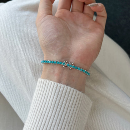 [Joyas Regalia] Delicada y encantadora pulsera de tenis de corte redondo