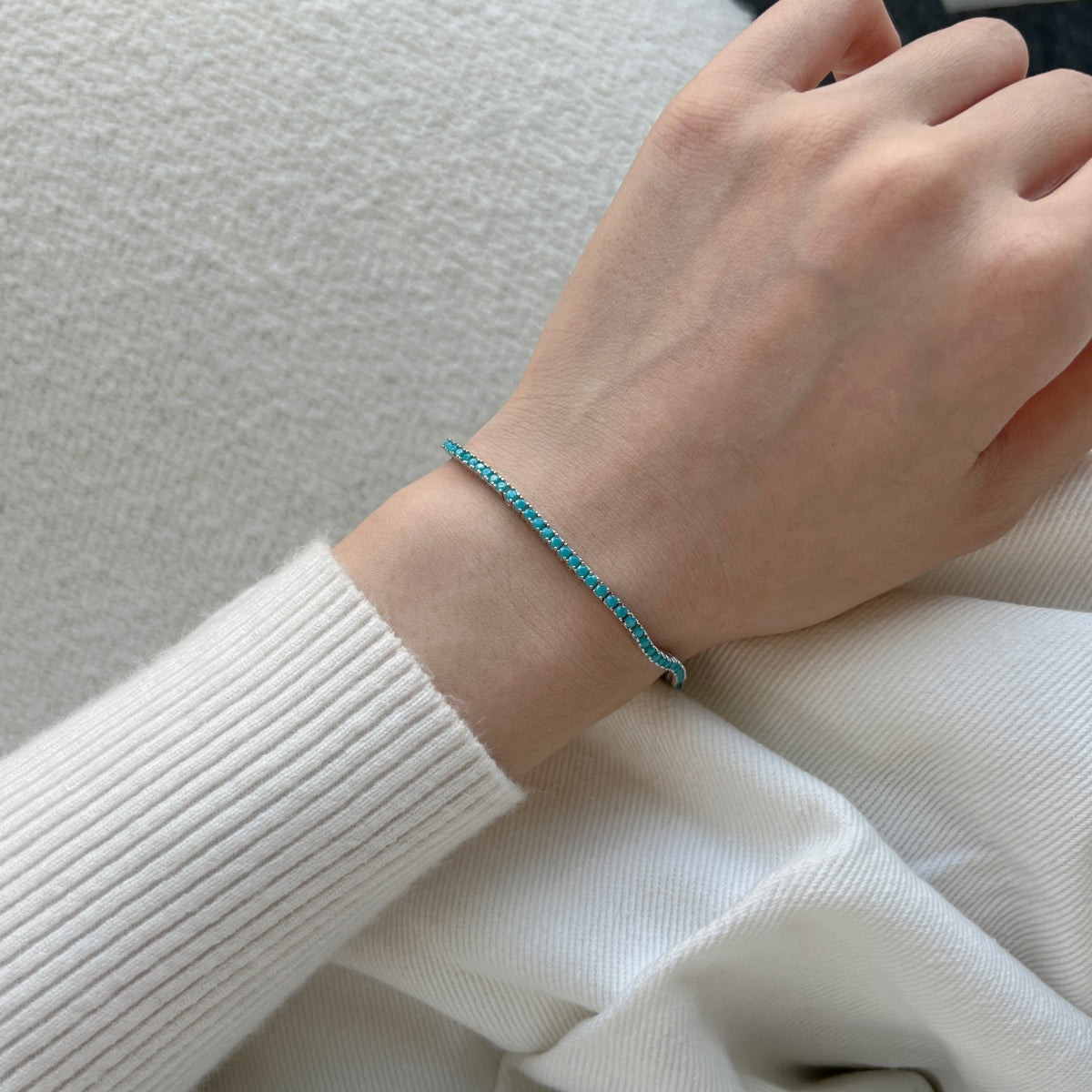 [Joyas Regalia] Pulsera diaria deslumbrante y exquisita con corte redondo