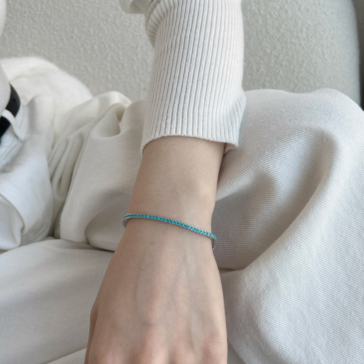[Joyas Regalia] Pulsera diaria deslumbrante y exquisita con corte redondo