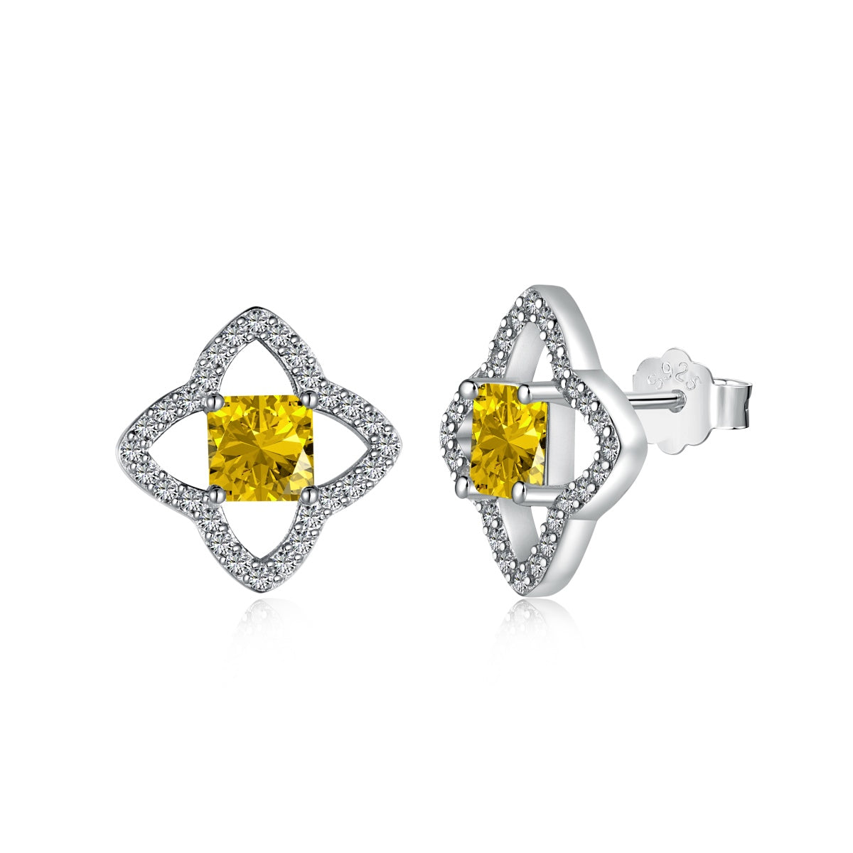 [Joyas Regalia] Elegantes pendientes de diario con corte princesa y forma de estrella