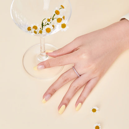 [Joyas Regalia] Anillo diario de corte redondo, delicado y exuberante