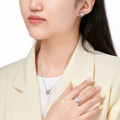 [Joyas Regalia] Anillo de bodas delicado y exuberante en forma de corazón