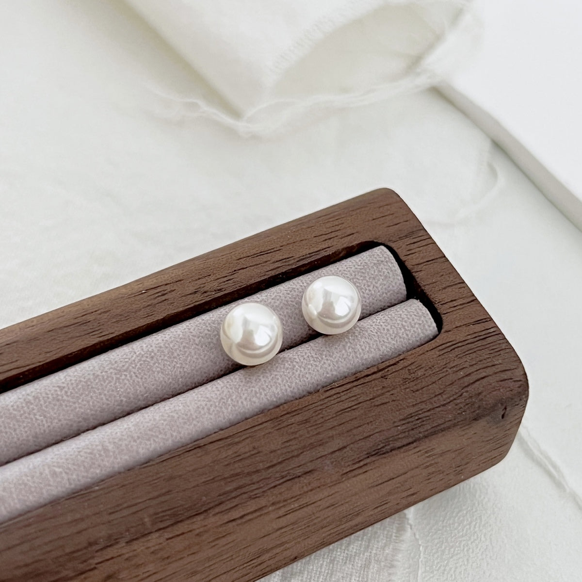 [Joyas Regalia]Pendientes de perlas delicadas