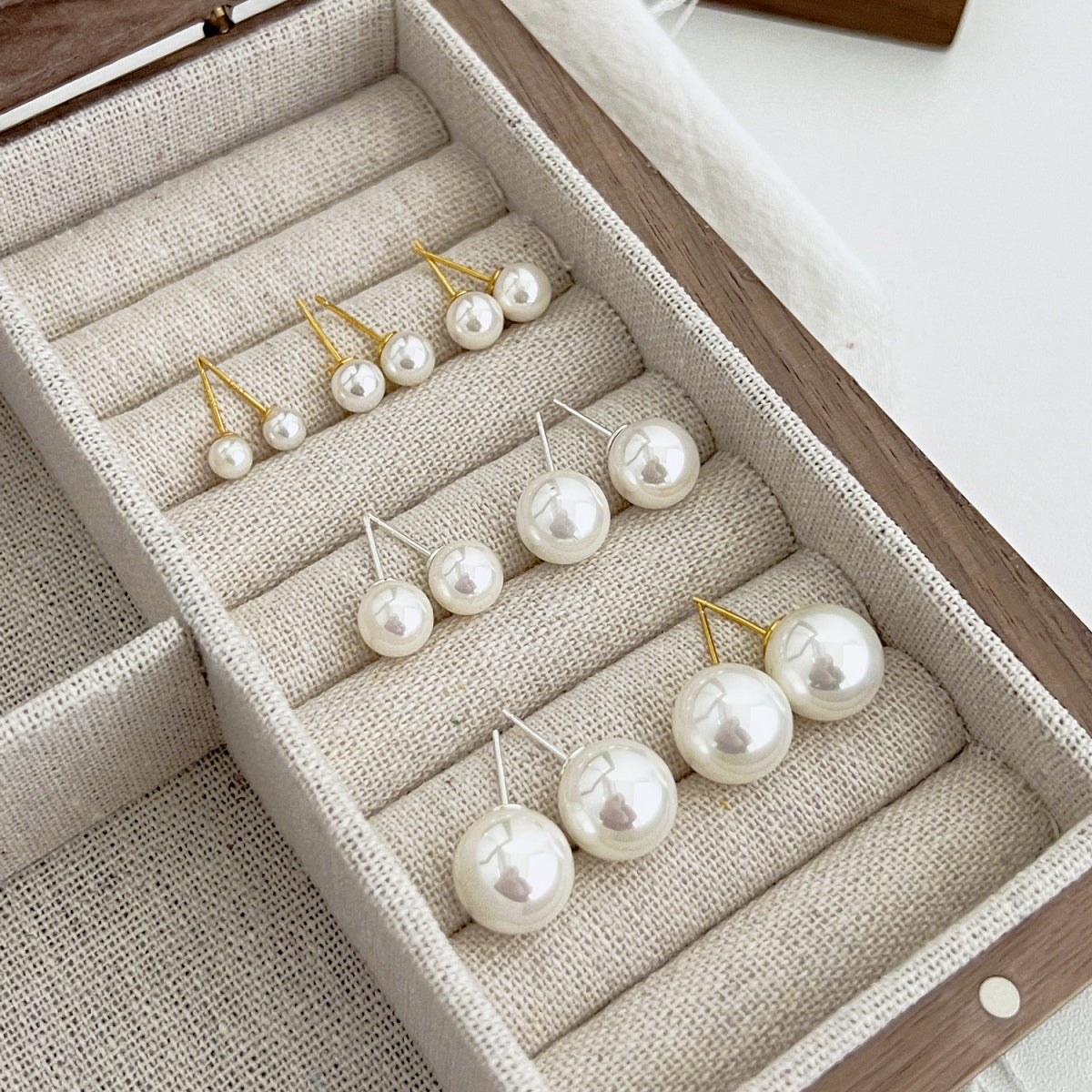 [Joyas Regalia]Pendientes de perlas delicadas
