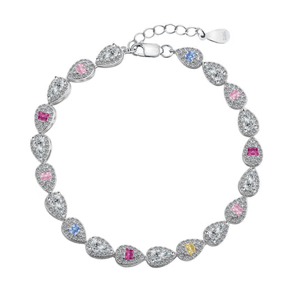 [Joyería Regalia] Pulsera diaria con forma de gota de agua radiante de 0,25 quilates