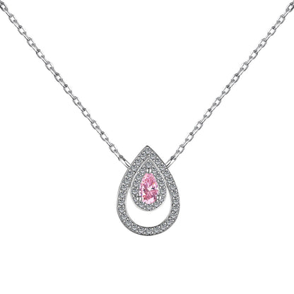 [Joyas Regalia]Collar brillante de corte de pera