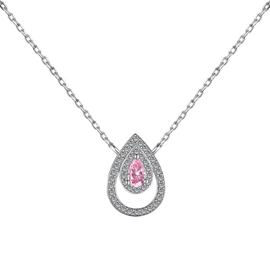 [Joyas Regalia]Collar brillante de corte de pera