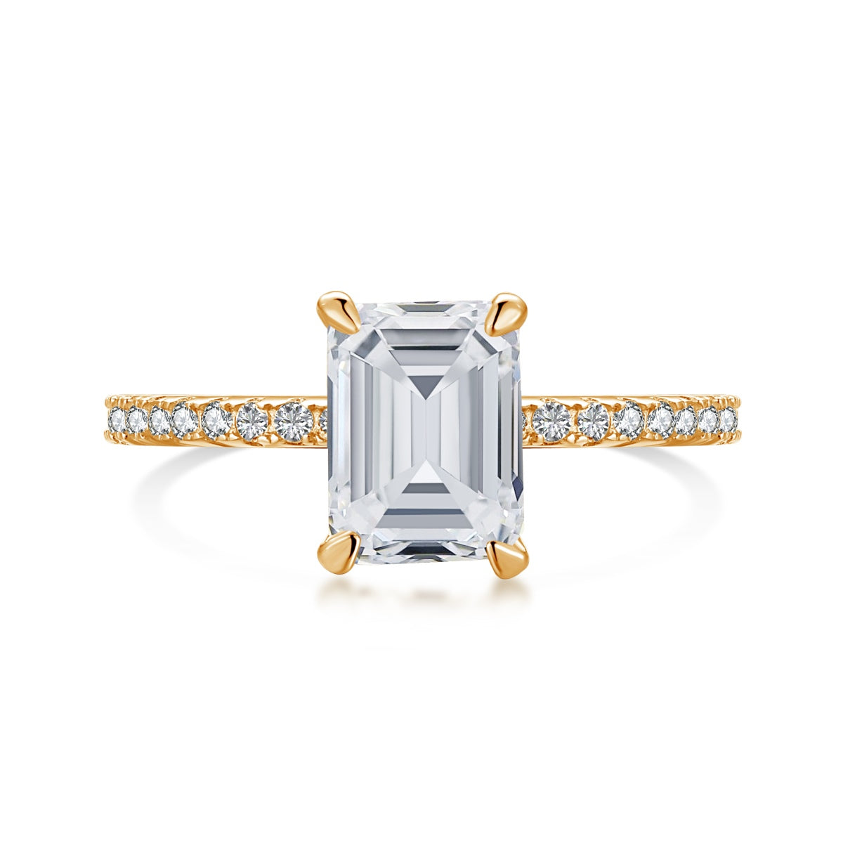 [Bijoux Regalia] Bague de fête ornée scintillante de 2,0 carats avec taille radiante