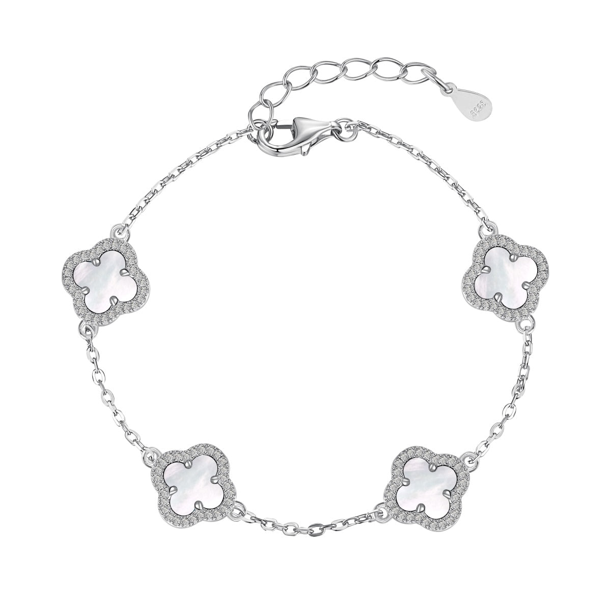 [Bijoux Regalia] Bracelet exquis en trèfle à quatre feuilles