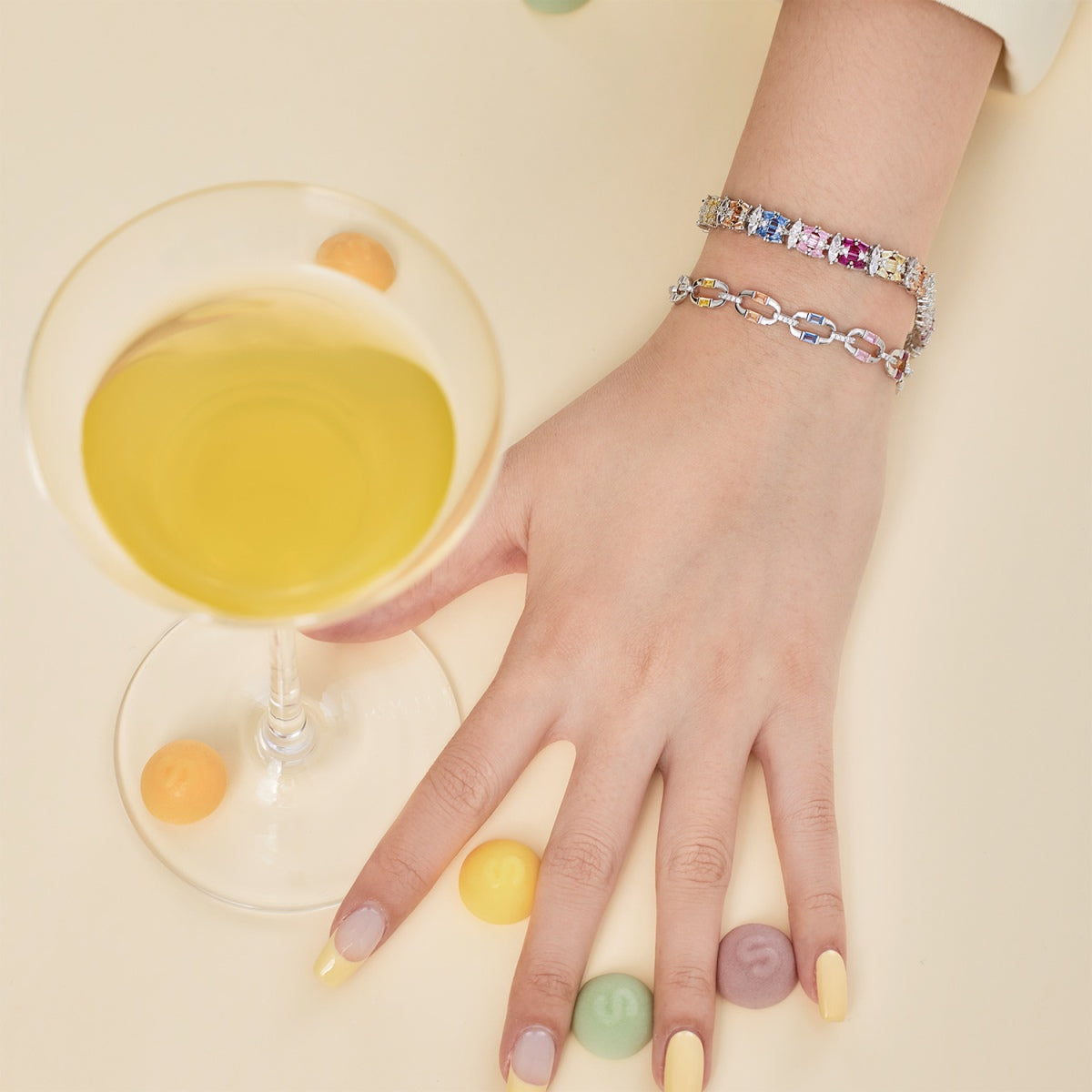 [Regalia jewelry]Dazzling Colorful Daily Bracelet