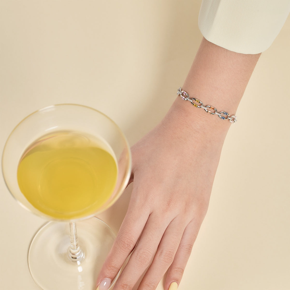 [Regalia jewelry]Dazzling Colorful Daily Bracelet