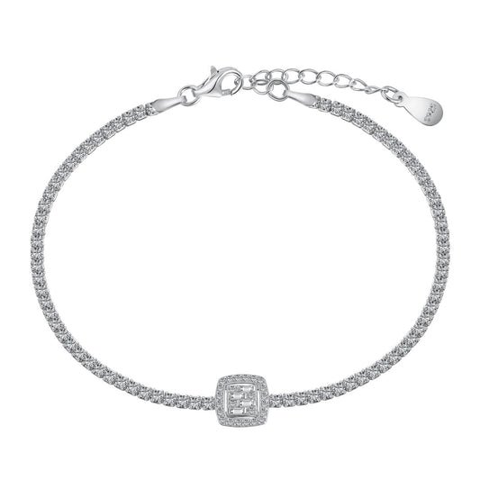 [Regalia jewelry]Luxurious Dazzling Square Shape Banquet Bracelet
