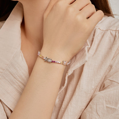 [Bijoux Regalia] Bracelet quotidien rond en forme de papillon coloré et orné