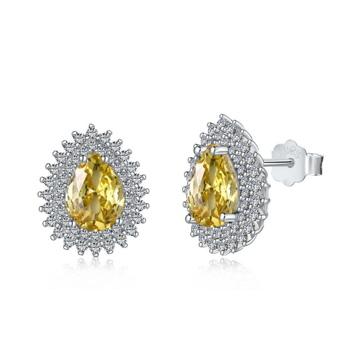 [Joyas Regalia] Delicados y hermosos pendientes de corte pera para uso diario