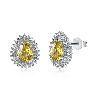 [Joyas Regalia] Delicados y hermosos pendientes de corte pera para uso diario