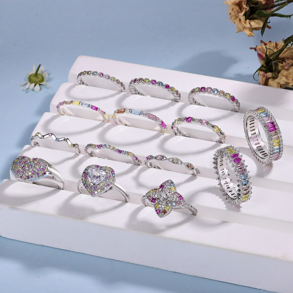 [Regalia jewelry]Lively In Shades Elegant Radiant Cut Daily Ring