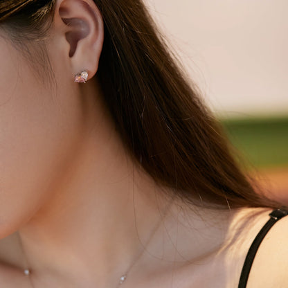 [Joyas Regalia] Pendientes deslumbrantes y elegantes con corte de corazón
