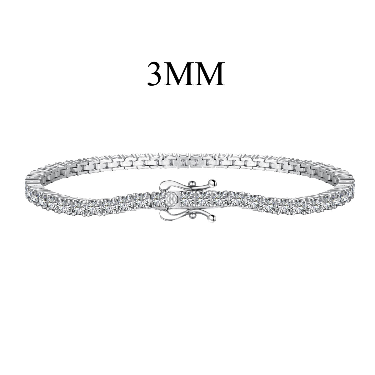 [Joyas Regalia] Delicada y encantadora pulsera de tenis de corte redondo