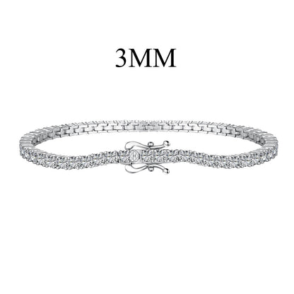 [Joyas Regalia] Delicada y encantadora pulsera de tenis de corte redondo