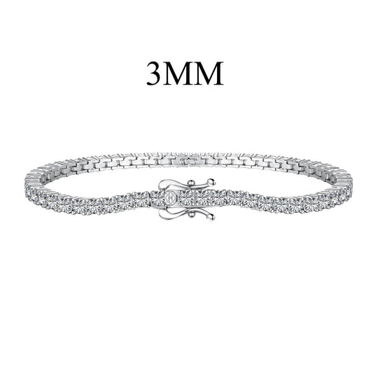[Joyas Regalia] Delicada y encantadora pulsera de tenis de corte redondo