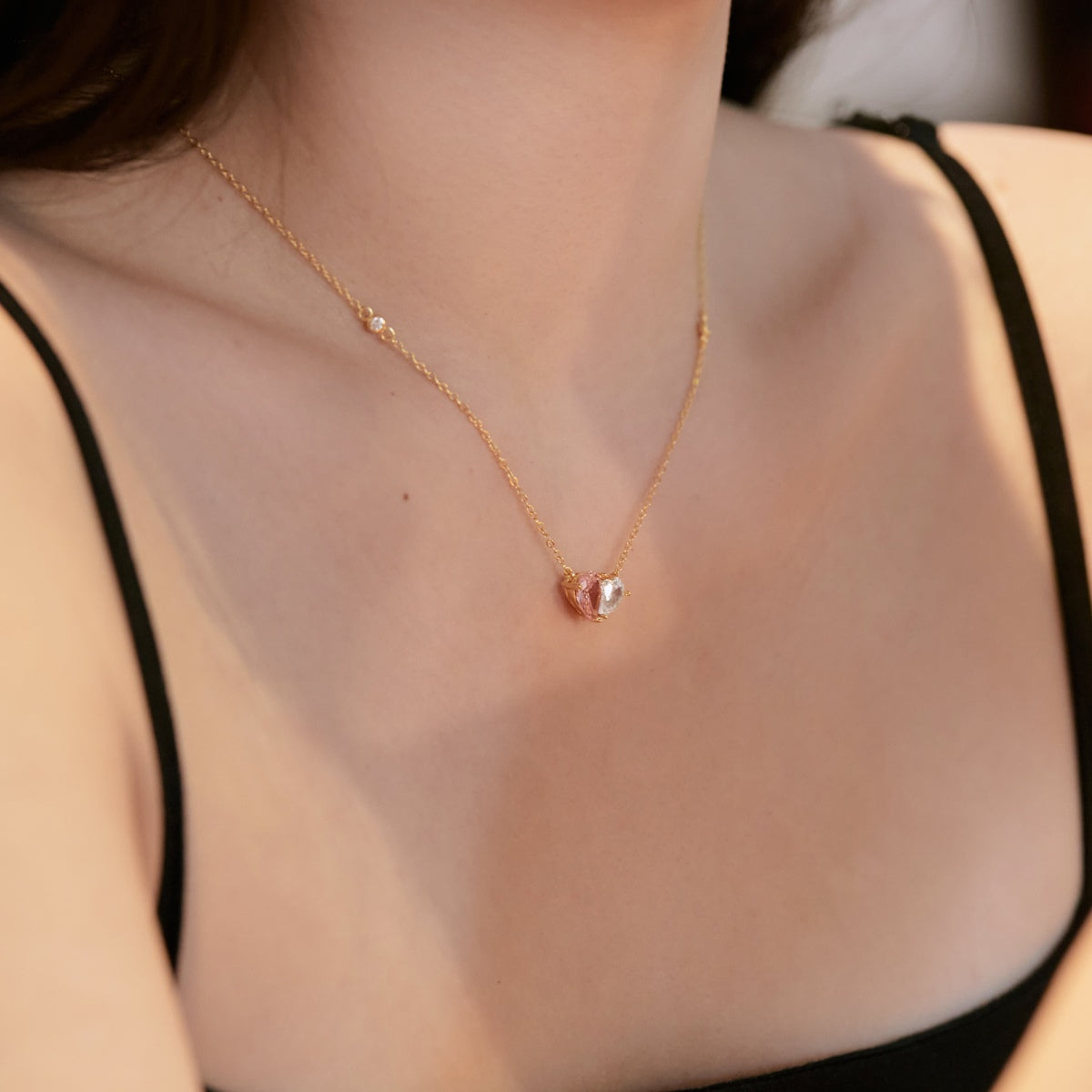 [Joyas Regalia]Collar único en forma de corazón
