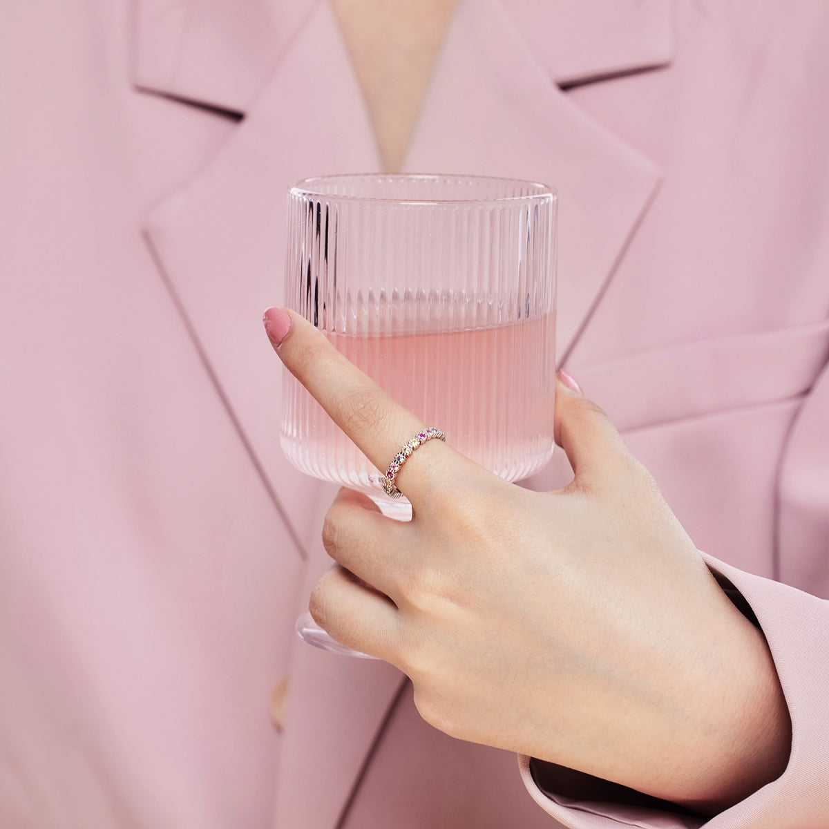 [Bijoux Regalia] Bague de fête ronde colorée exquise