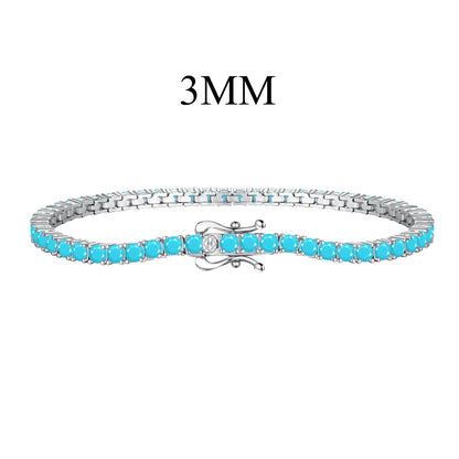 [Joyas Regalia] Delicada y encantadora pulsera de tenis de corte redondo