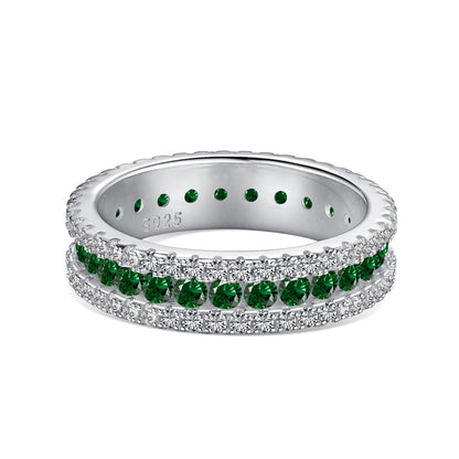 [Bijoux Regalia] Bague quotidienne délicate et colorée à coupe ronde