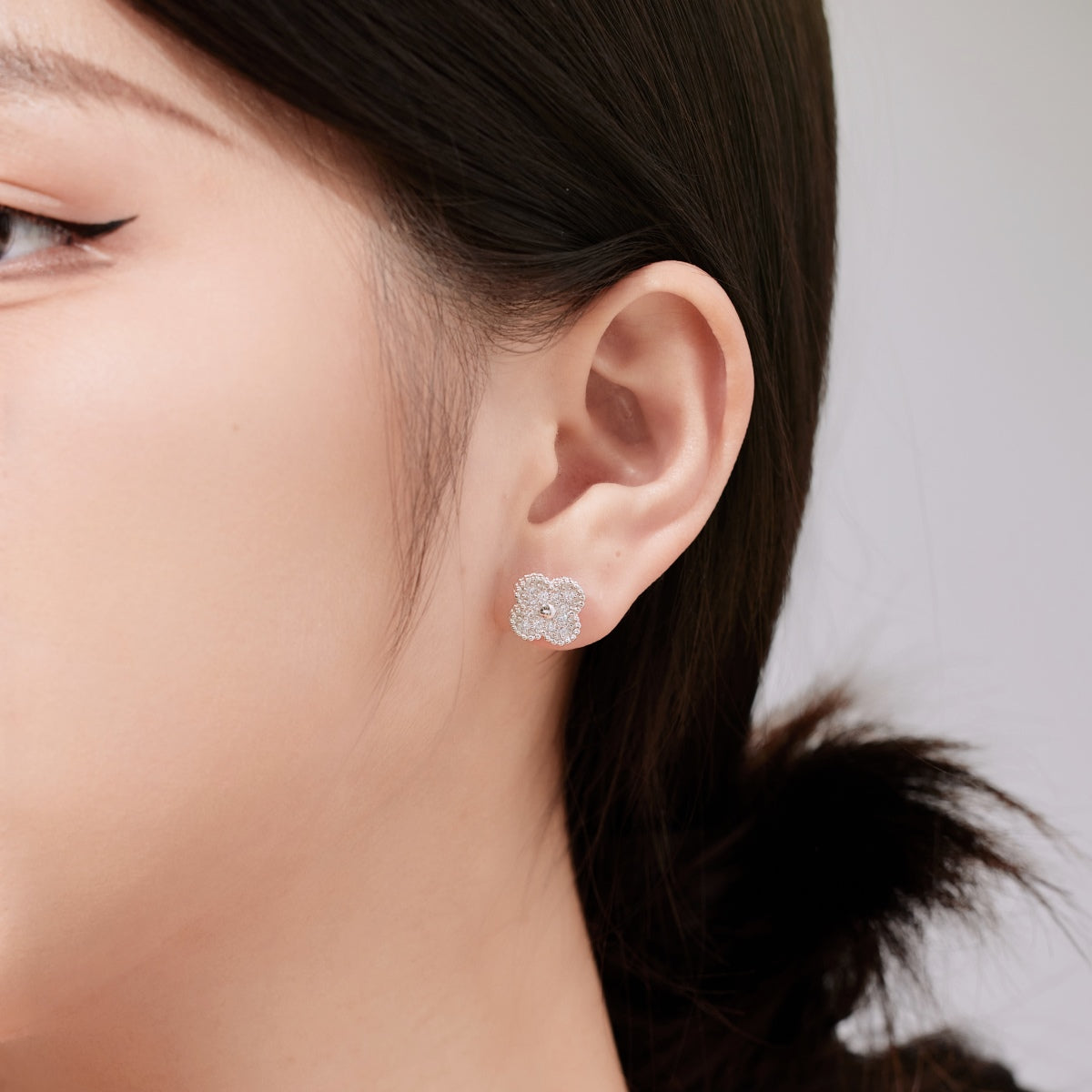 [Joyas Regalia] Pendientes de moda de trébol de cuatro hojas