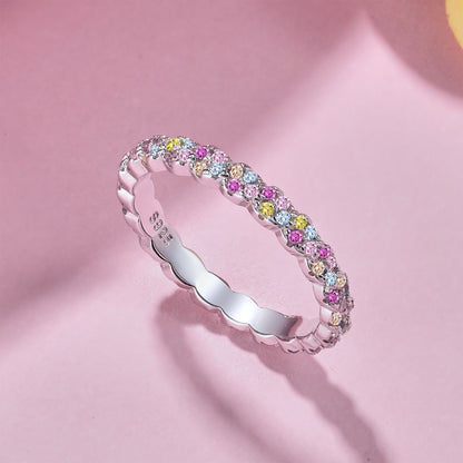 [Joyas Regalia] Anillo diario de corte redondo, delicado y exuberante