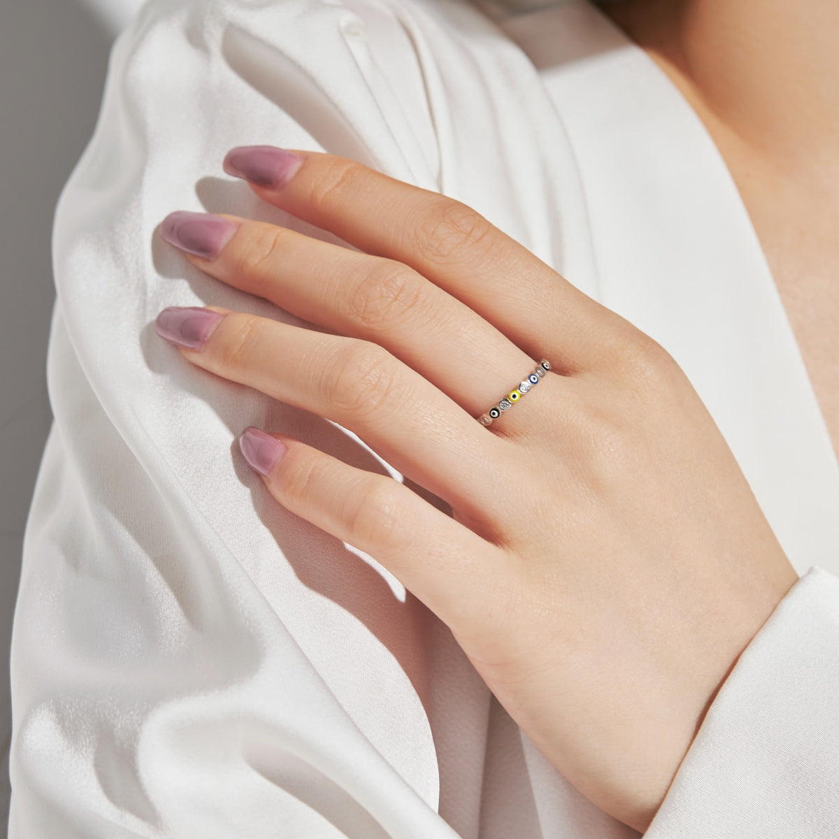 [Bijoux Regalia] Bague quotidienne de forme ronde éclatante