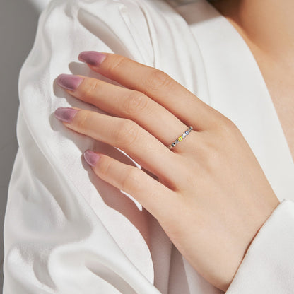 [Bijoux Regalia] Bague quotidienne de forme ronde éclatante