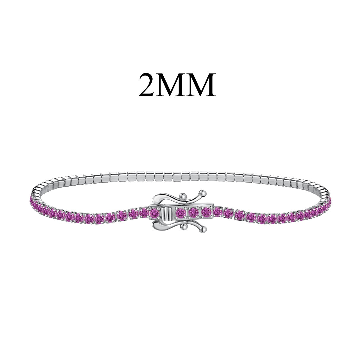 [Joyas Regalia] Pulsera de fiesta con corte redondo, radiante y colorida