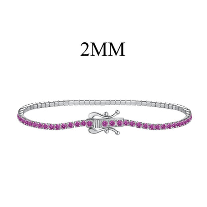 [Joyas Regalia] Pulsera de fiesta con corte redondo, radiante y colorida