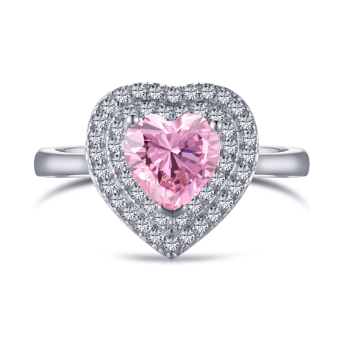 [Joyas Regalia] Anillo de bodas delicado y exuberante en forma de corazón