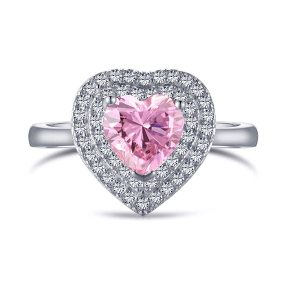 [Joyas Regalia] Anillo de bodas delicado y exuberante en forma de corazón