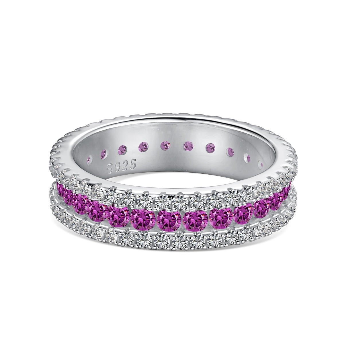 [Bijoux Regalia] Bague quotidienne délicate et colorée à coupe ronde