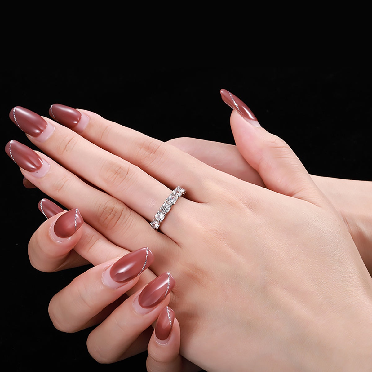 [Bijoux Regalia] Bague tennis ronde éternité