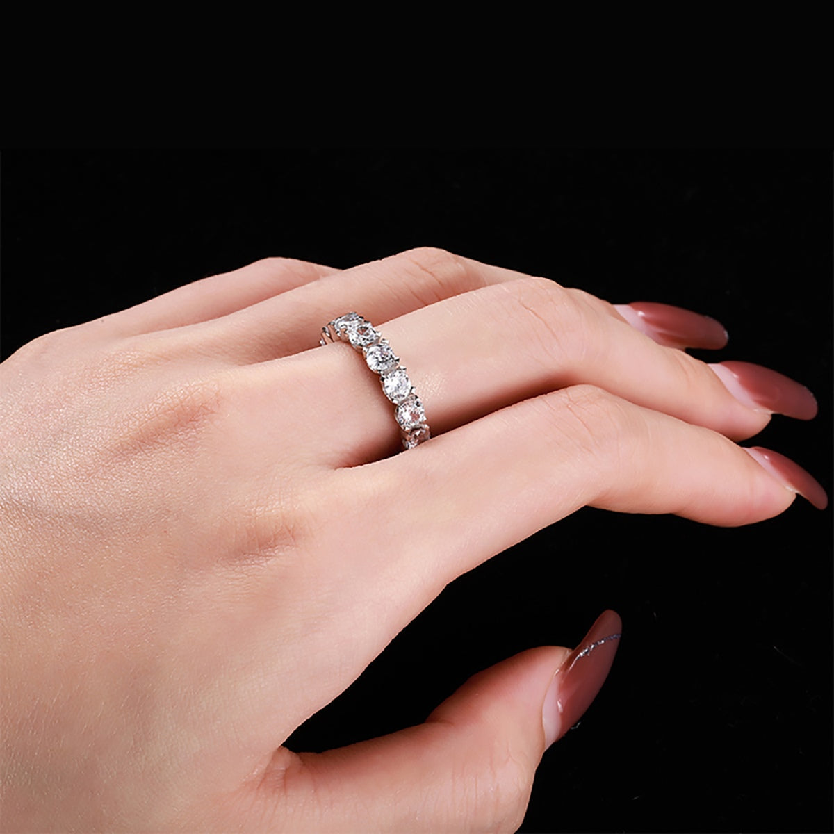 [Bijoux Regalia] Bague tennis ronde éternité