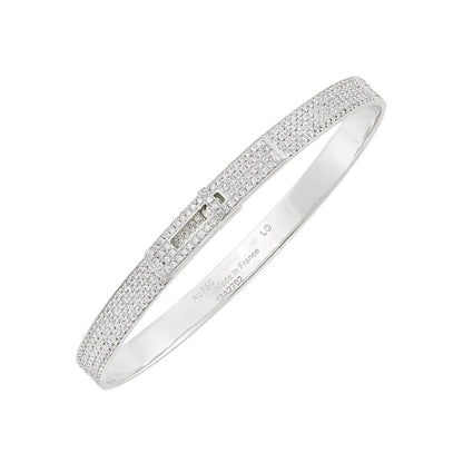 [Joyas Regalia] PULSERA HM KELLY EN PLATA Y PAVÉ COMPLETO DE DIAMANTES