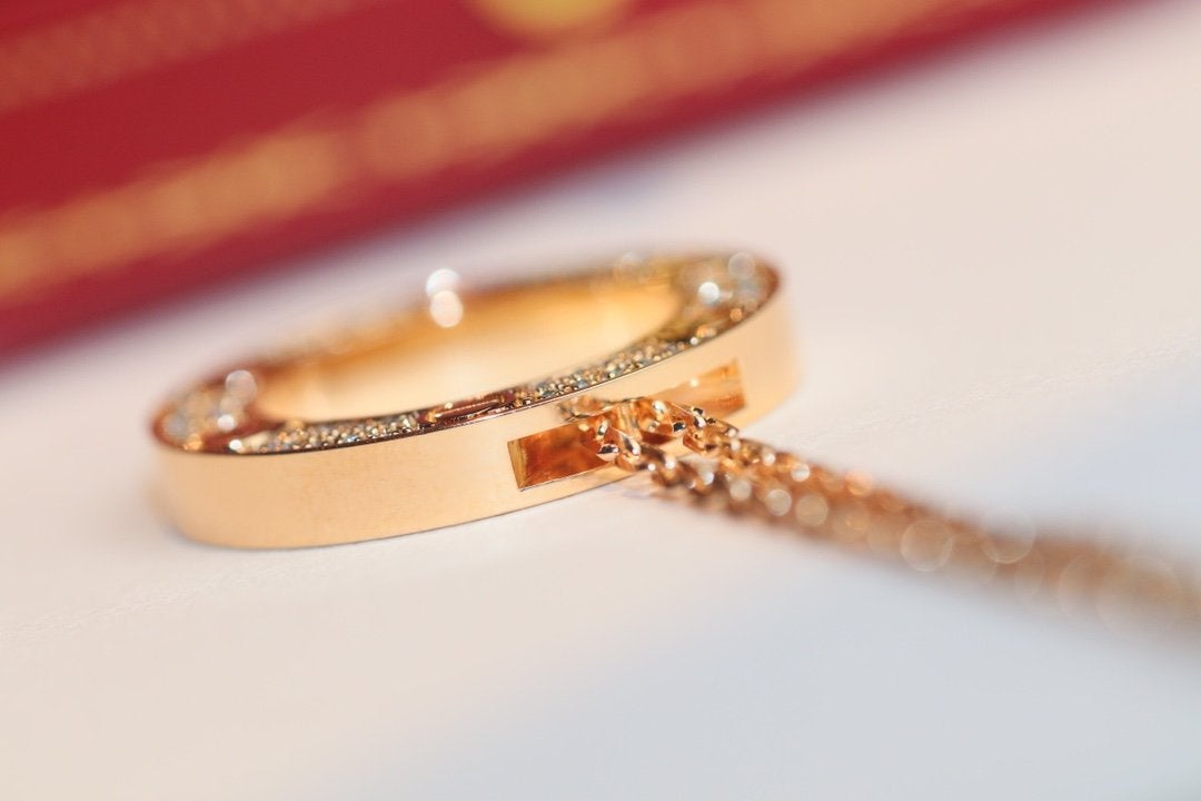 [Regalia jewelry]LOVE NECKLACE ADJUSTABLE ROSE GOLD