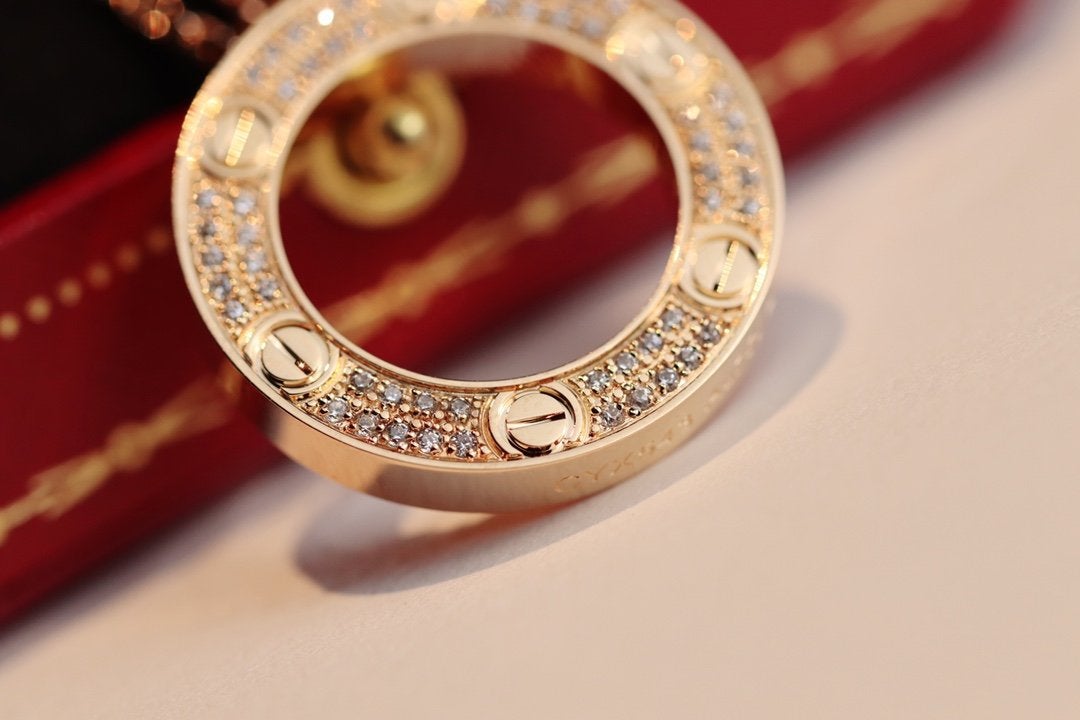[Regalia jewelry]LOVE NECKLACE ADJUSTABLE ROSE GOLD