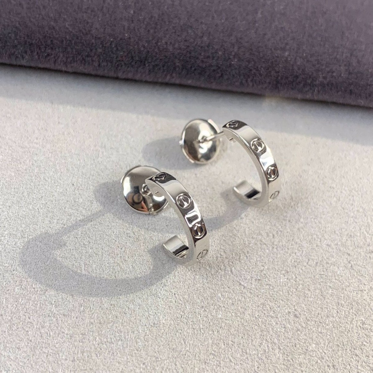 [Joyas Regalia] PENDIENTES DE AMOR 2,65 MM PLATA 