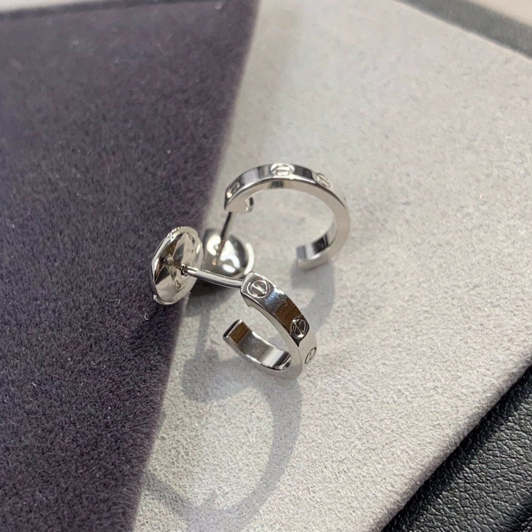 [Joyas Regalia] PENDIENTES DE AMOR 2,65 MM PLATA 